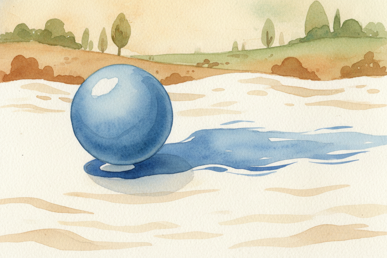 ~~Now here's the clever part.~~ The same rolling motion that picks up ink on one side of the ball immediately deposits i