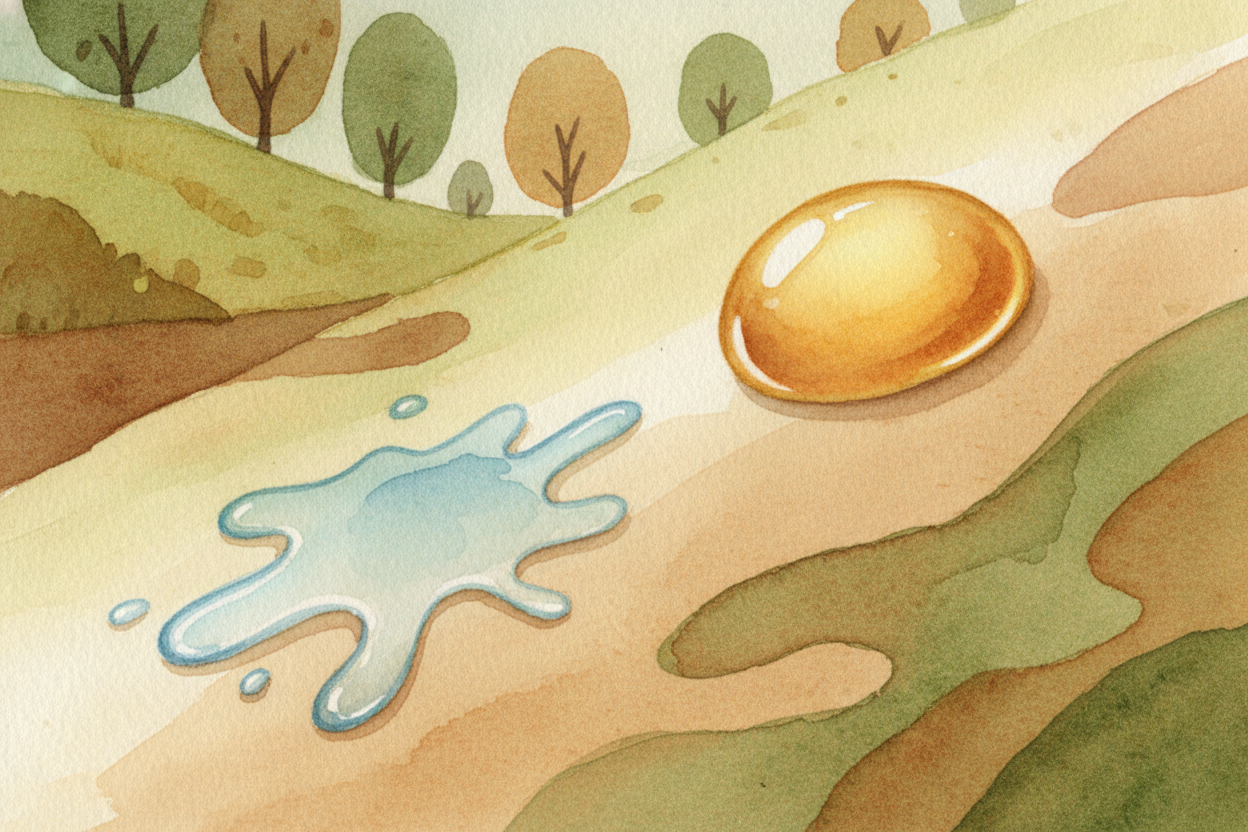 The ink itself is specially designed to be **thick and slow-moving, like honey**. If it were runny like water, it would 