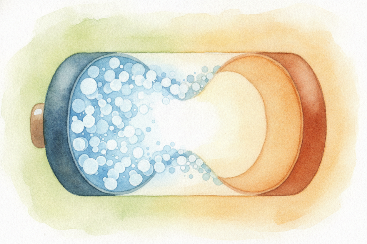 Inside every battery there are two ends, and **they don't get along**. One end is crowded with electrons — those are the