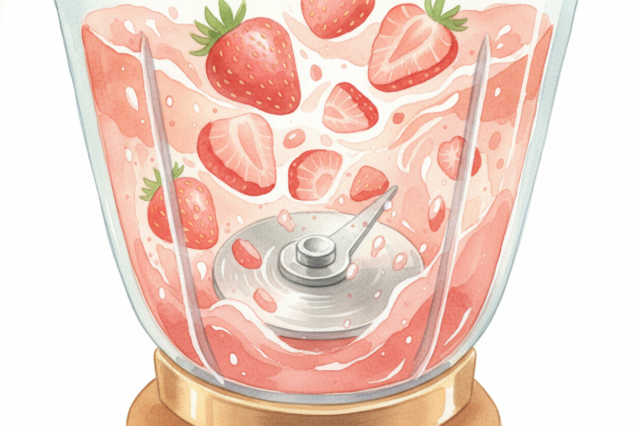 ~~How fast?~~ Most blenders spin their blades between **15,000 and 30,000 times per minute**. That's *250 to 500 rotatio