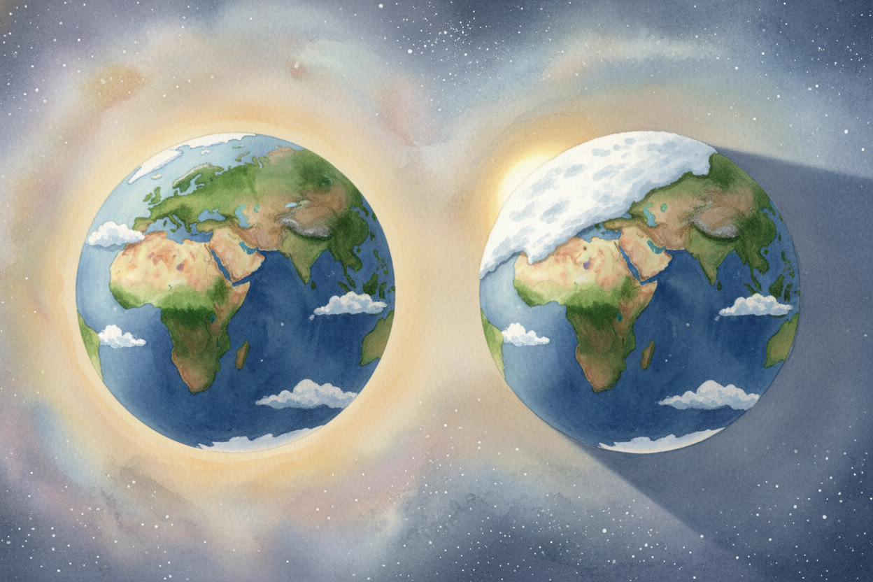 When your half of Earth leans toward the sun, sunlight hits straight on and strong. The days stretch long. The ground wa
