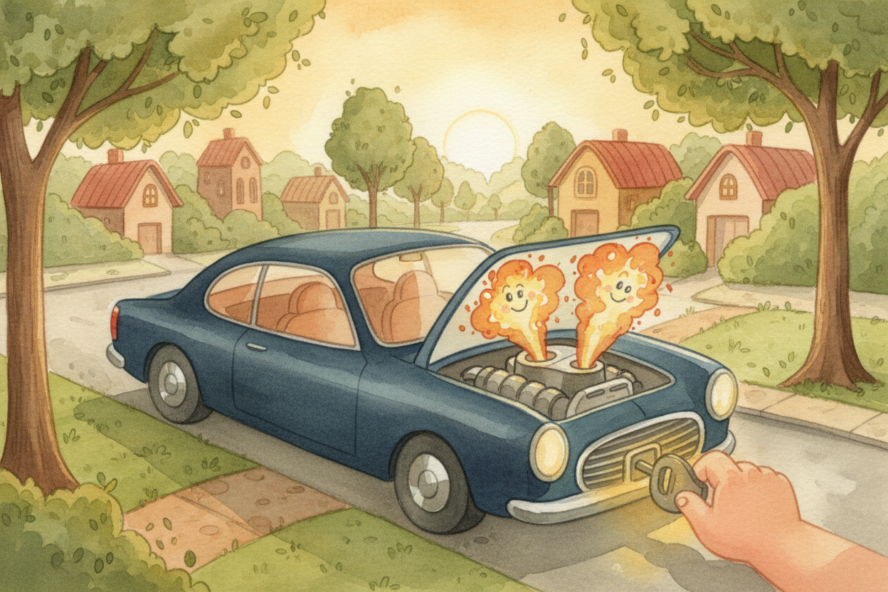 You turn the key, press the pedal, and your car surges forward. ~~But here's the wild part:~~ inside that hood, there ar