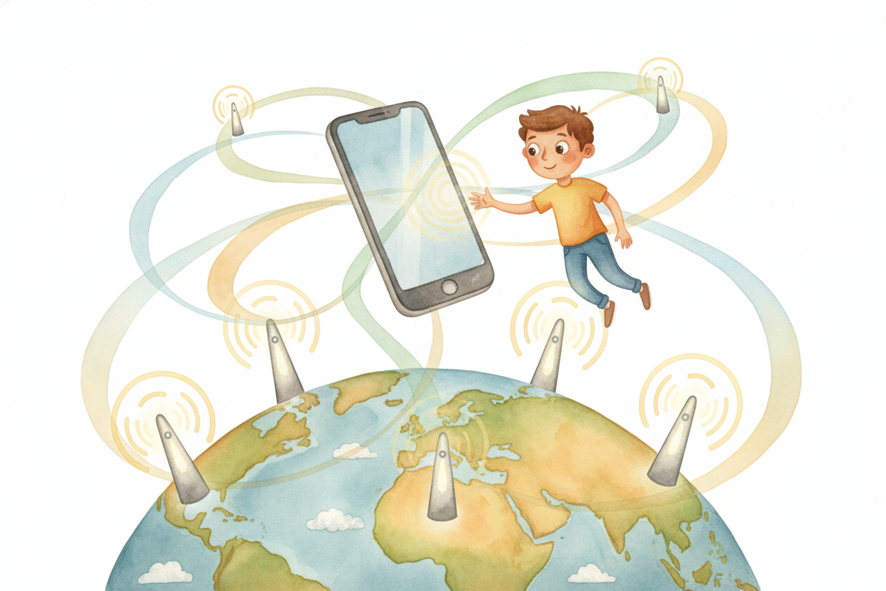 ~~This happens automatically, invisibly, all day long~~ — your phone **constantly asking, adjusting, asking again**. It'