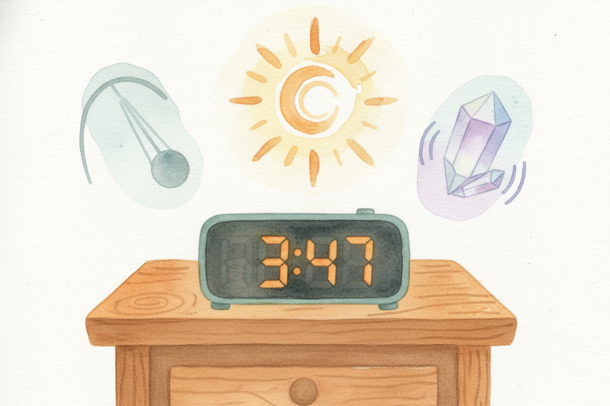 So when you look at a clock and see 3:47, you're not looking at time itself. You're looking at the **result** of countin