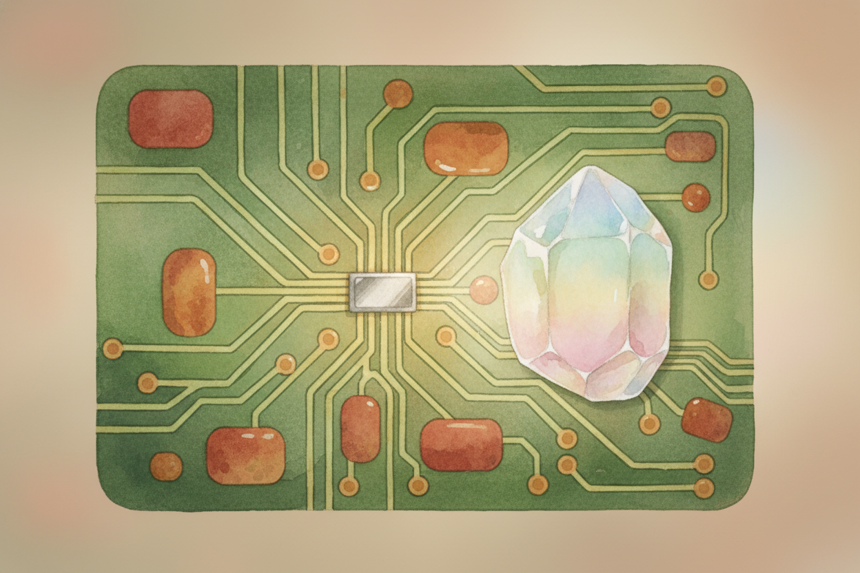 Hidden on your computer's circuit board is a small silver can about **the size of a grain of rice**. Inside that can sit