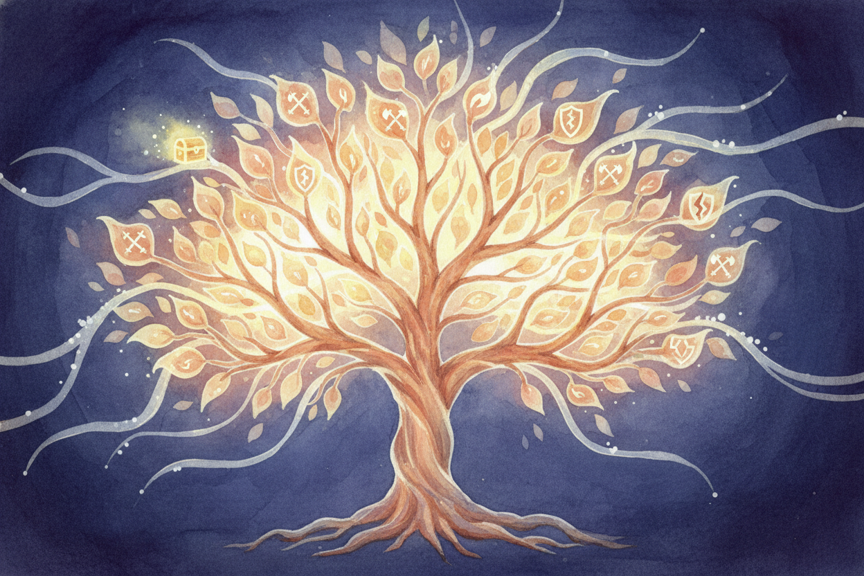 For smarter opponents, programmers use something called a "++decision tree++." Imagine the computer standing at a crossr