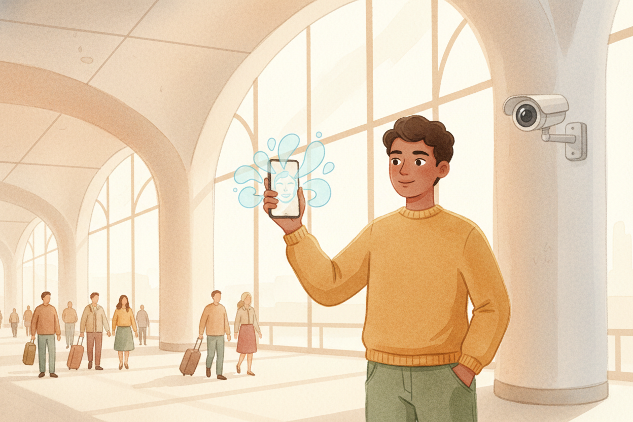 **You unlock your phone with your face**. Your computer tags you in photos. Airport gates scan travelers and wave them t