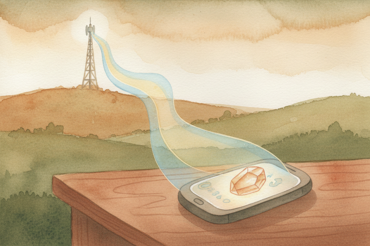 Sometimes your phone's clock syncs with the internet to fix tiny errors—the crystal isn't perfect, it might *drift by a 