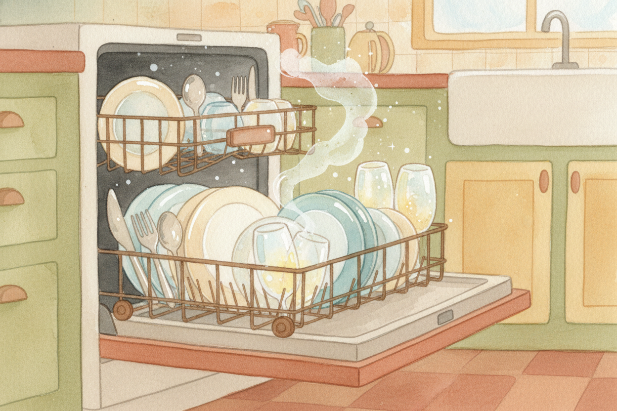 ~~So that's the secret:~~ it's **all water pressure, heat, chemistry, and spin**. _No brushes, no hands, no magic_ — jus