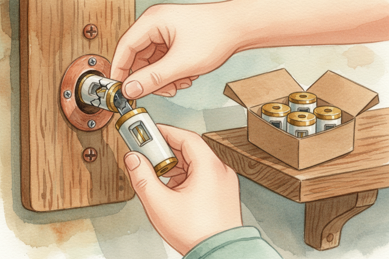 ~~You can't fix a blown fuse~~—you replace it. Unscrew the dead one, screw in a fresh one with the same rating, and the 
