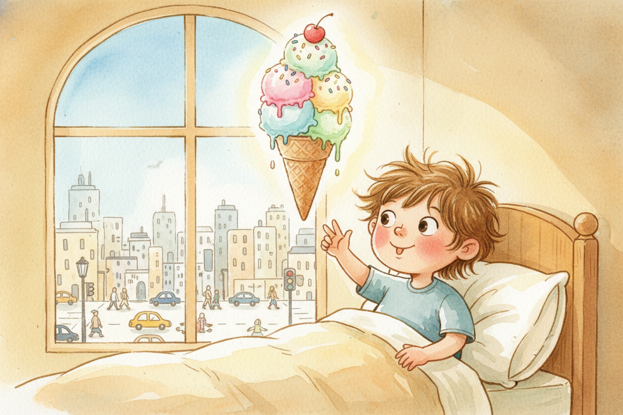 You wake up one morning and think, "I should make a rule that everyone has to eat ice cream for breakfast." ~~But here's