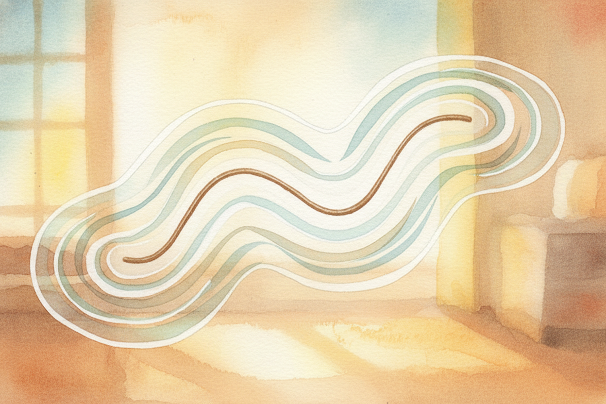 ~~The secret starts with vibration.~~ When you pluck a guitar string, it **shivers back and forth hundreds of times per 