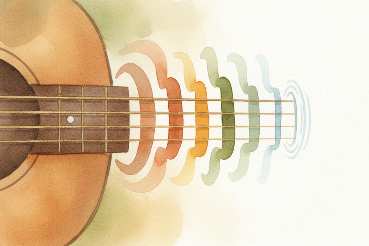 ~~But wait~~ — six strings, twenty frets each, that's already **120 different note positions**. And it gets better. The 