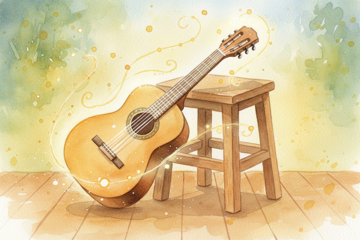 ~~So that's the secret.~~ A guitar doesn't store thousands of notes inside it. It builds them, *on demand*, by letting y