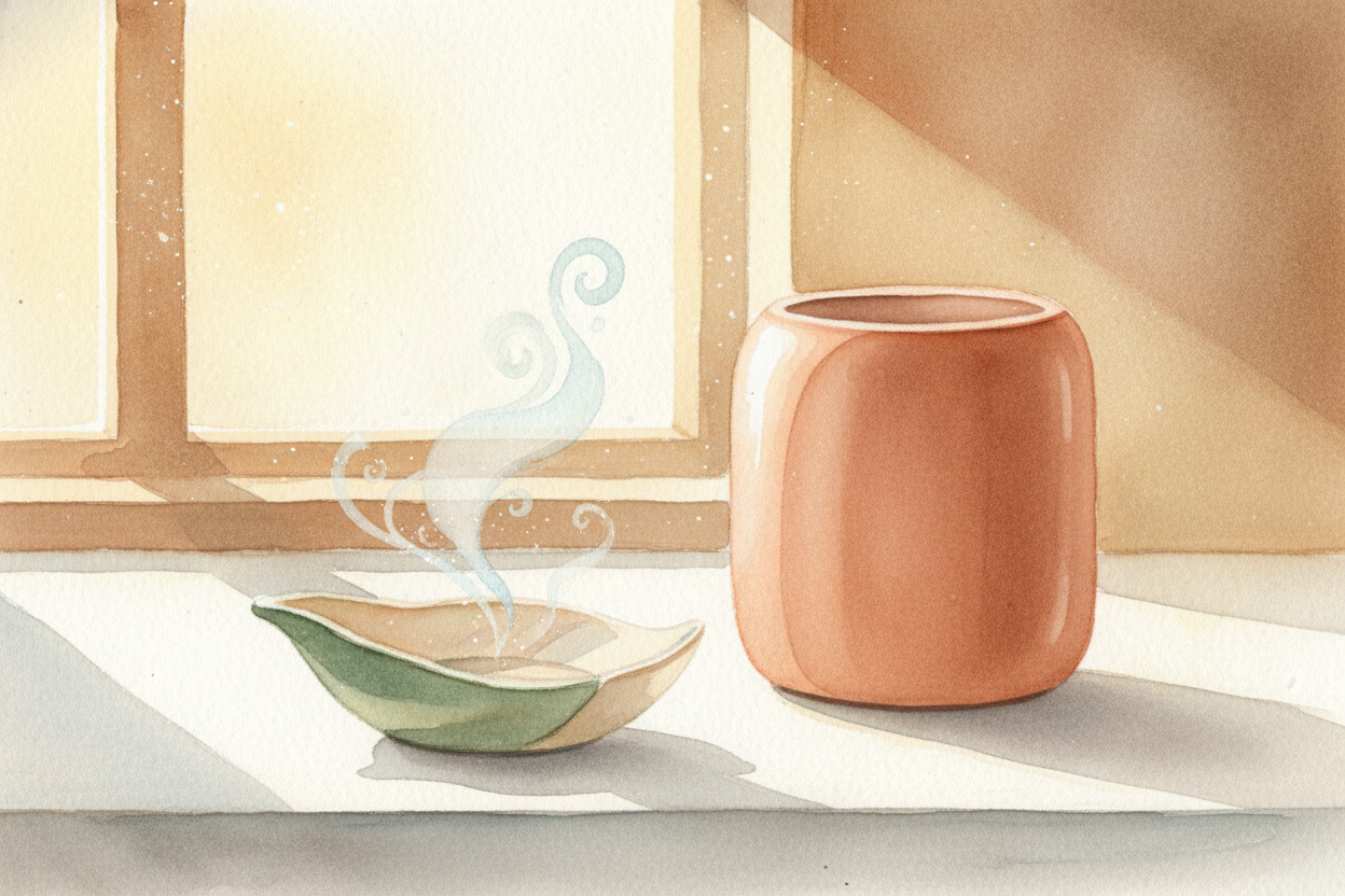 You fill the kettle, flip the switch, and ~~two minutes later~~ — **steam whistles and bubbling water rushes inside**. *