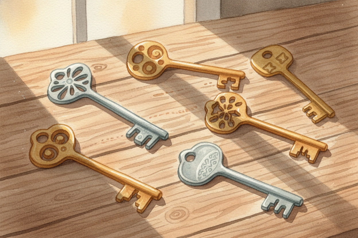 **Millions of possible notch combinations** mean millions of possible keys. But only one key has the **exact stair-step 