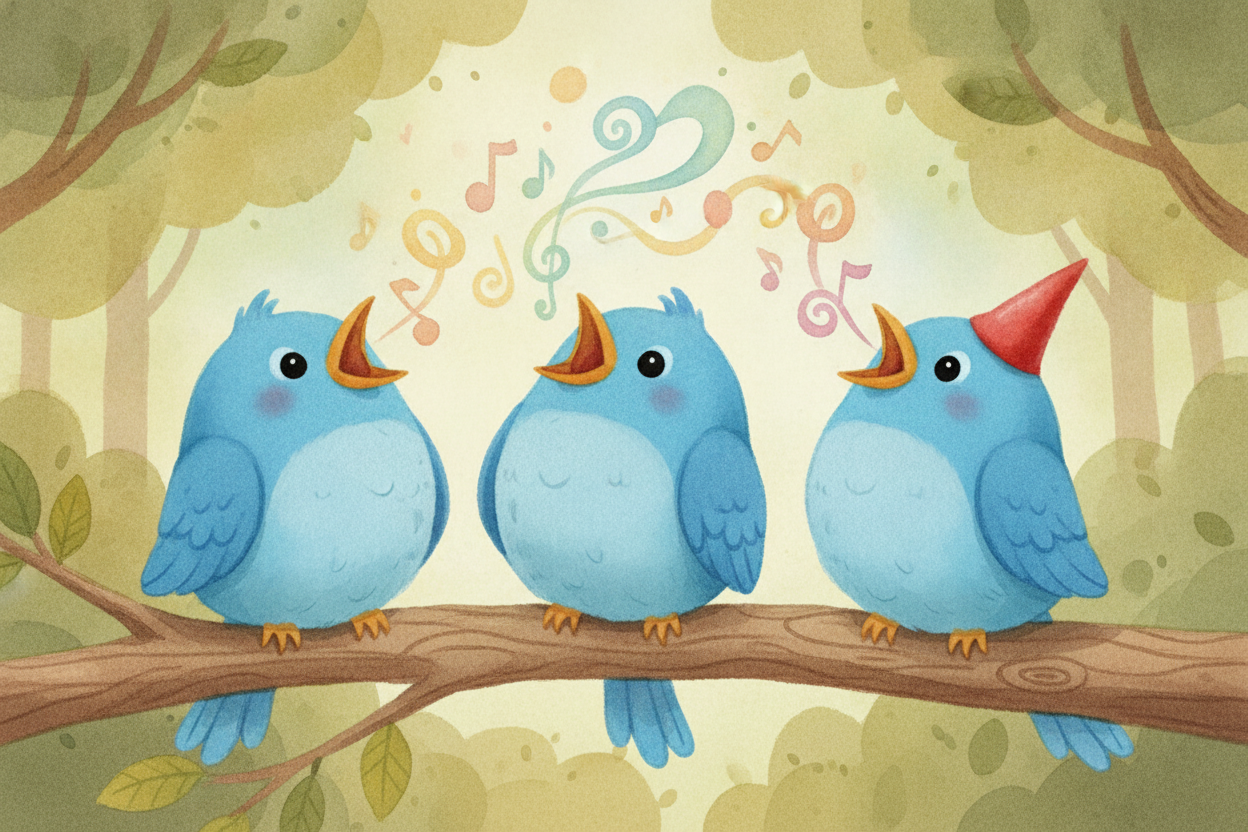 First, **a catchy melody** likes to repeat itself. It says a little phrase, then says it again, maybe with one tiny chan