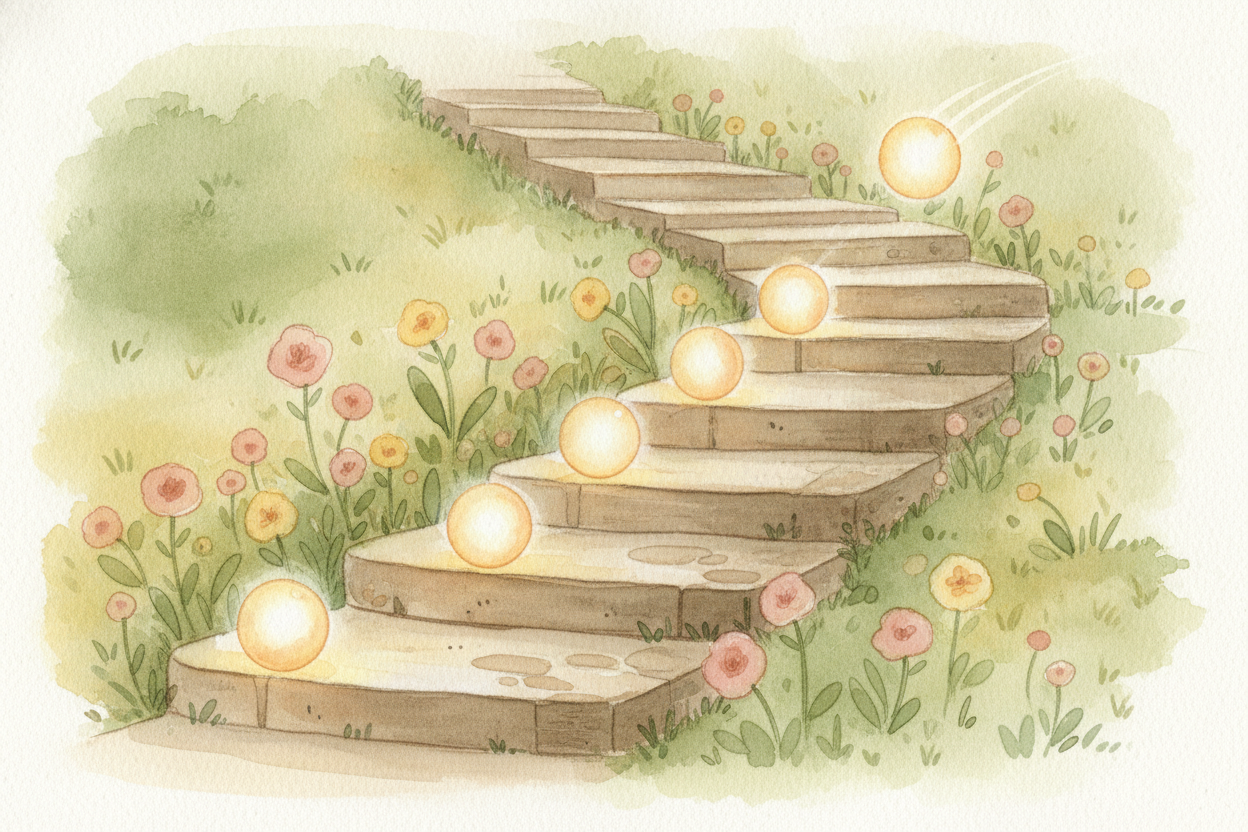 A singable melody also keeps its steps small. It usually strolls from one note to the next-door note, _the way you'd wal