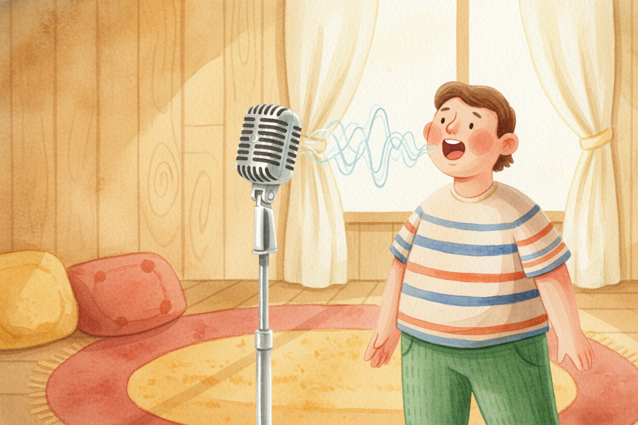 You say "hello" and a microphone catches it — ~~not like a net catching a butterfly, but something cleverer~~. **Your vo
