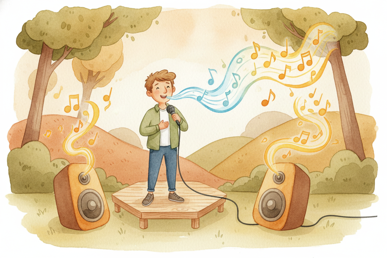 So when you sing into a microphone on stage, you're not just making noise — ~~you're conducting a little physics experim