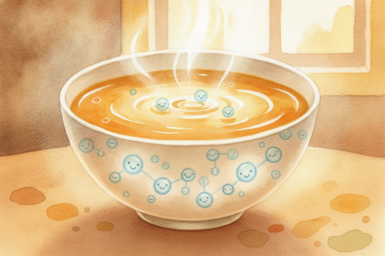 And all that ~~frantic twisting~~ is just... heat. **Heat is nothing more than molecules jiggling**. *The faster they jo