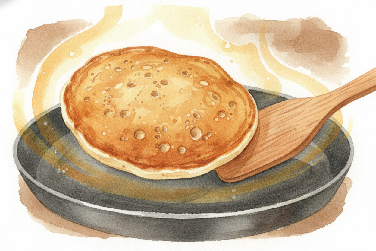 When you cook on ++Teflon++, the food's oils and proteins can't grab onto anything. The fluorine coat is so smooth and s