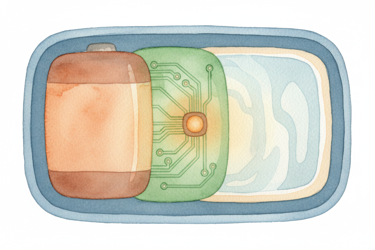 Inside your phone, buried under the screen and battery, sits a chip smaller than a grain of rice. Engineers call it an +