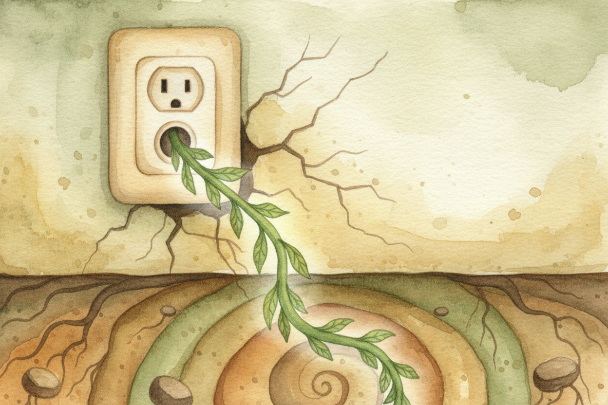 And that round third hole below the slots? ~~That's the ground wire~~ — _a safety escape route_. If something goes wrong