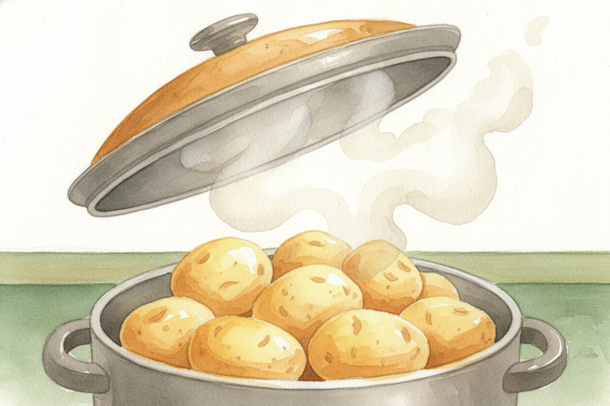 So a pressure cooker isn't really a shortcut — it's a ~~cheat code for physics~~. It cranks up the temperature **past wa