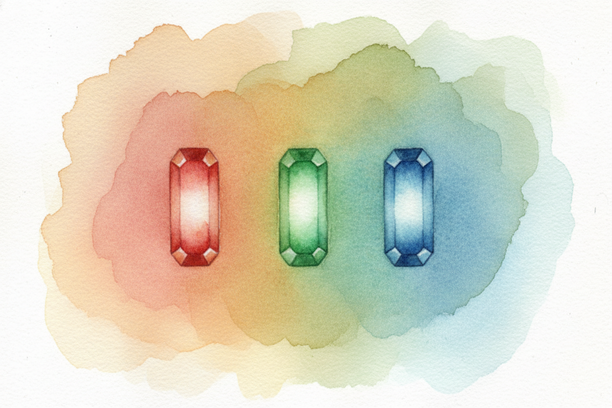 Every ++pixel++ on your screen is actually **three tiny lights** sitting side by side: one red, one green, one blue. The