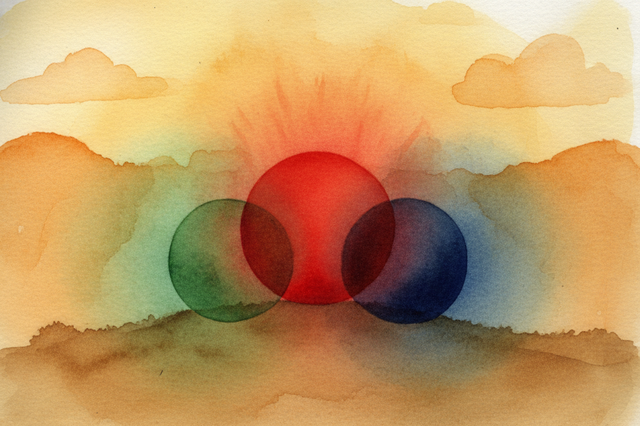 ~~Turn up red all the way and green halfway, blue off.~~ **That blend makes orange.** *More red than green? Reddish oran