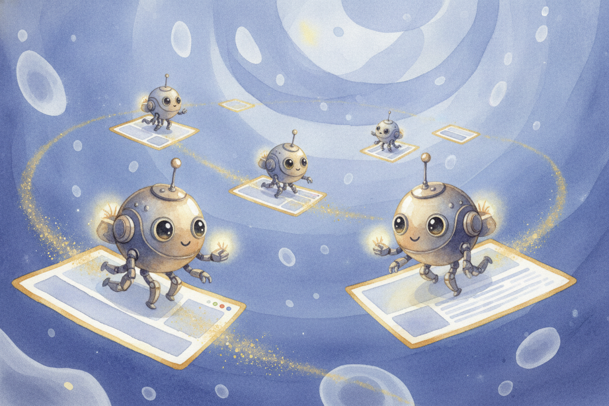 Long before your question, the search engine sent out **little robot programs** called "crawlers." _Think of them as tir