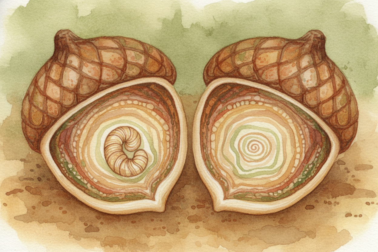 The secret is this: **the seed doesn't actually contain a tree**. It contains instructions. Think of it like a **recipe 