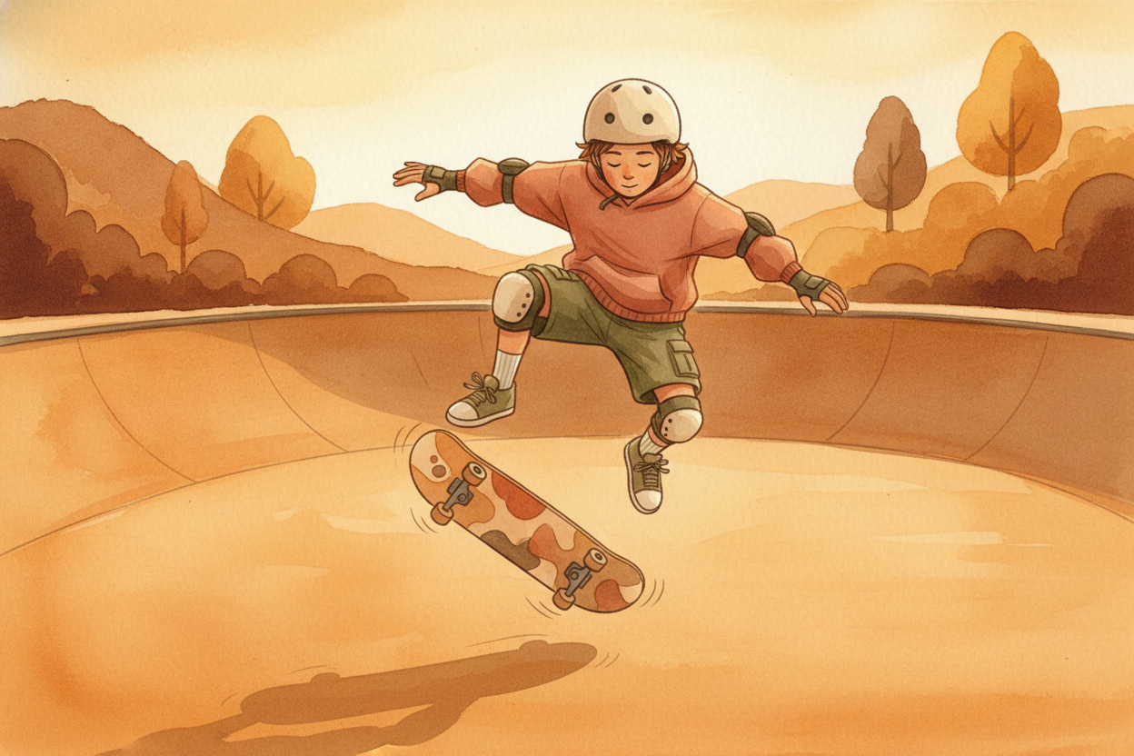 So when you see a skater flip, spin, or grind, ~~they're not defying physics — they're using it~~. Every stomp, flick, a
