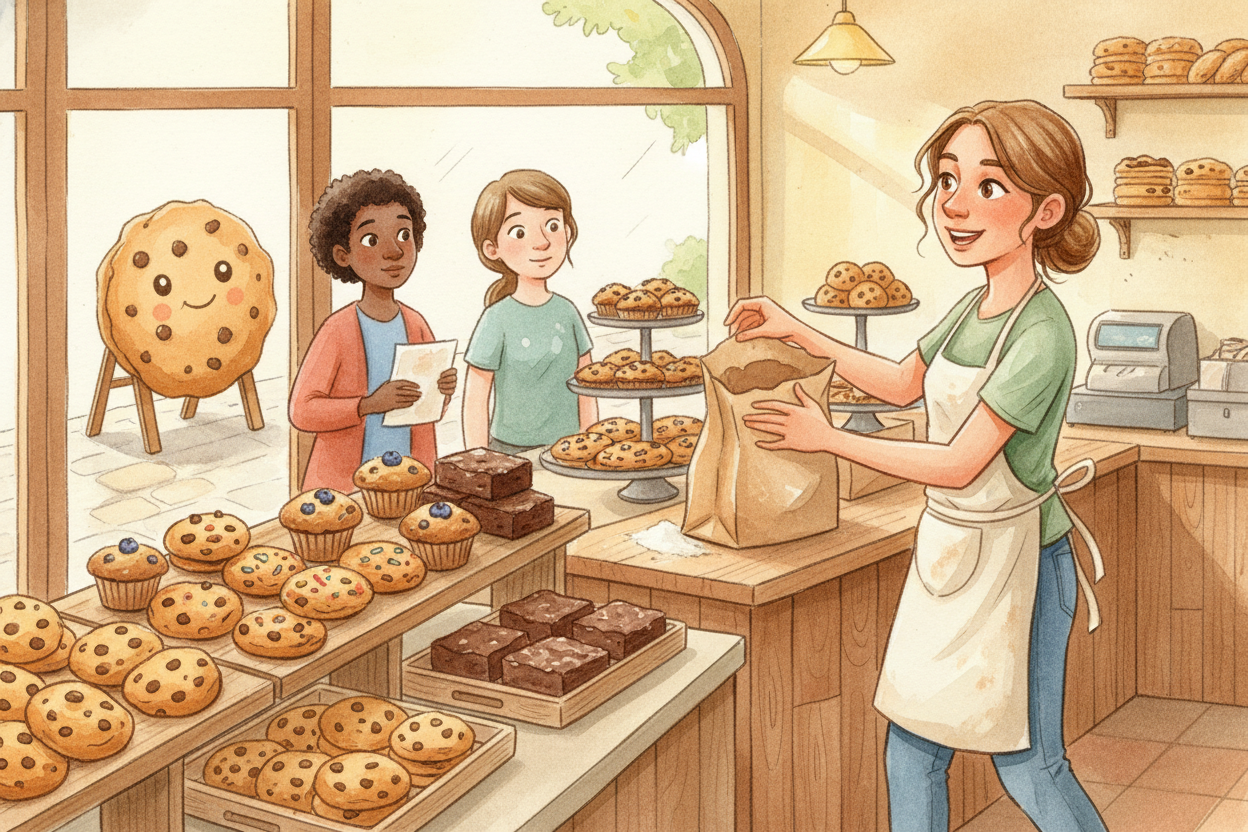 So you get creative. You bake more batches each day. You add muffins and brownies — different products mean different cu