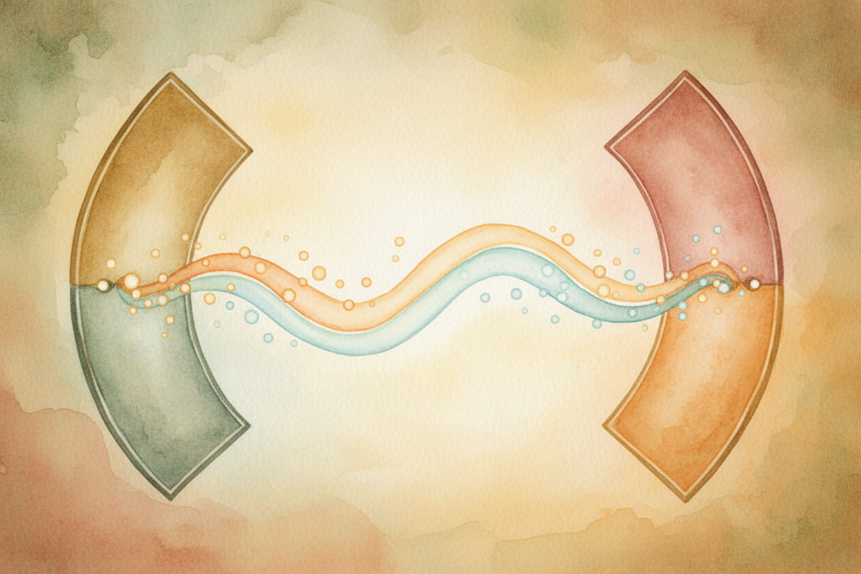 **Two metal plates** sit on opposite sides of the chamber, one positive and one negative, creating an electric field. Th