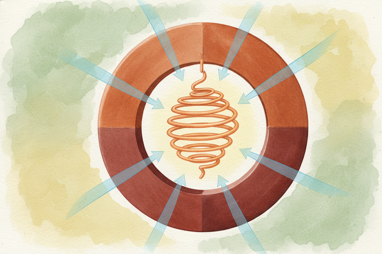 Answer: you glue a coil of copper wire to the back of the cone, then nest that coil inside the circular magnetic field o