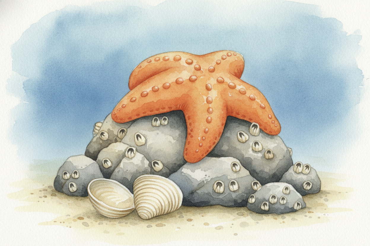 ~~So the next time~~ you meet a starfish resting quietly on a rock, remember: that calm little star is secretly a **cham
