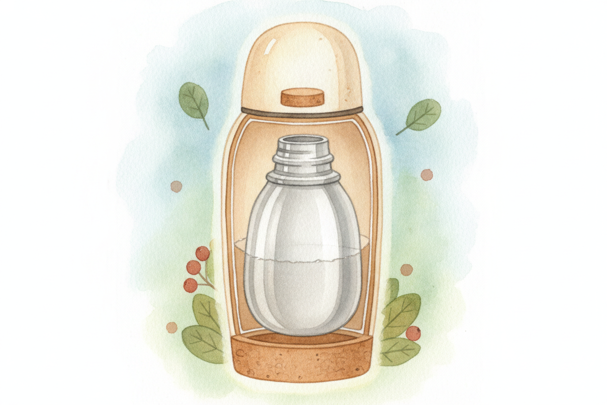 Cut a thermos open and you'd find a surprise: ~~a bottle inside a bottle~~, with a gap between them. That gap is **the s