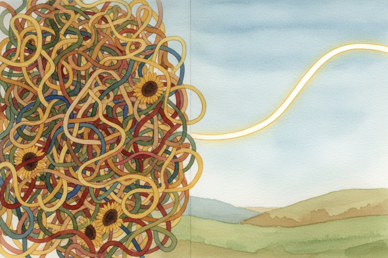 ~~That signal is a mess~~ — a squiggly line with your words, the hum of the refrigerator, your dog barking, all tangled 