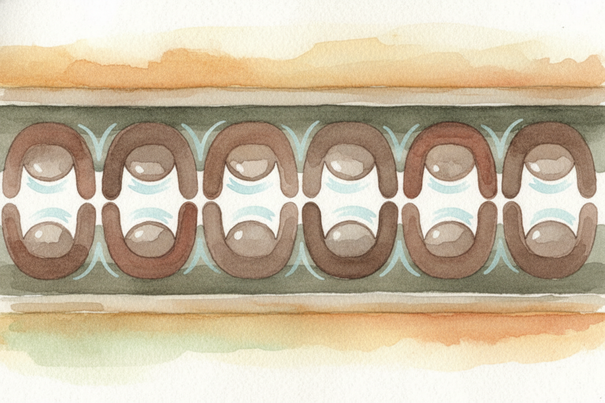 As the teeth squeeze through the slider's channel, the bumps on one side press into the scoops on the other side. ~~Clic