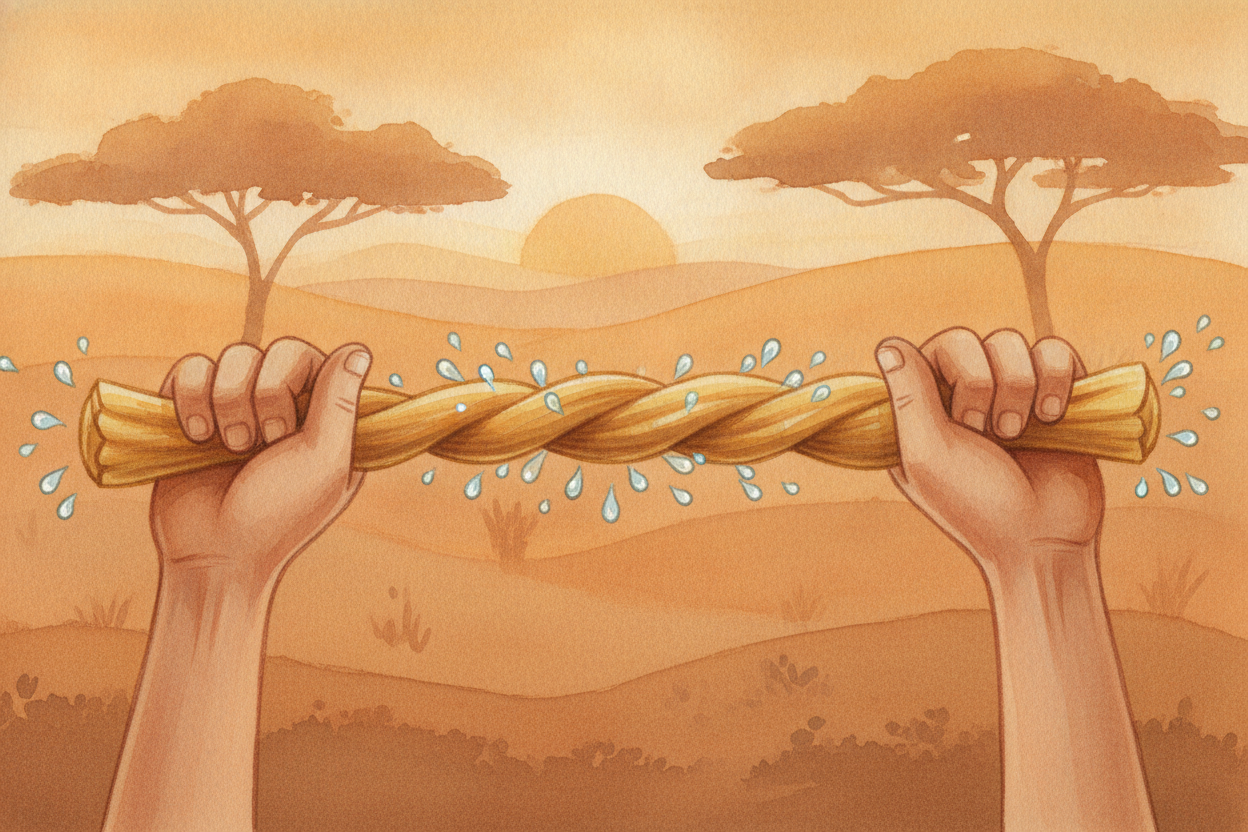A **bendy tube** needs something stiff to push against — _that's what bones usually do_. But the trunk has a clever tric