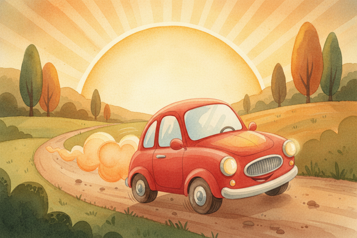 ~~So the next time~~ a car purrs past you, remember the **silly, brilliant secret** humming under its hood. It isn't rea