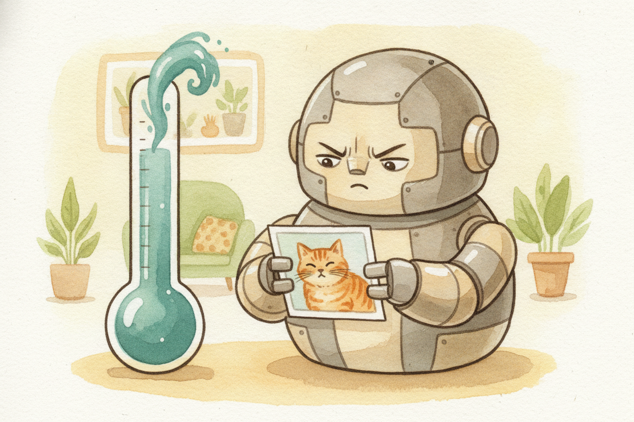 Every time the AI guesses, we check the answer key. If it said "dog" but the picture was a cat, we measure exactly how w