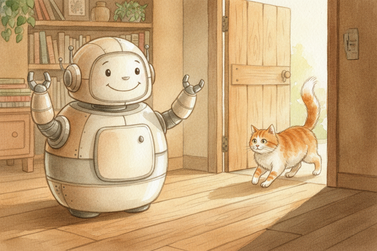 ~~The real test comes last.~~ We show the AI a cat it has **never, ever seen before**. If it says "cat" — hooray, it did