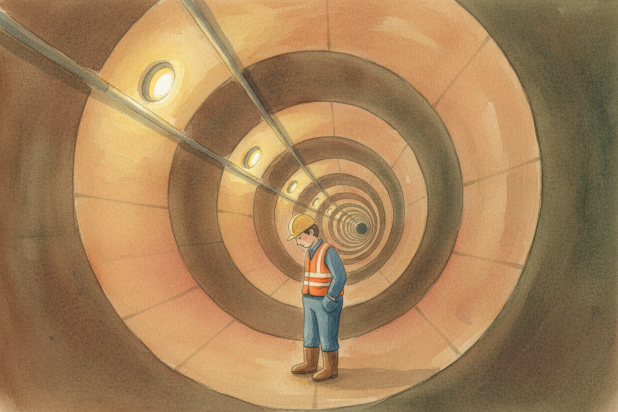 Before entering your neighborhood, your drop traveled through much bigger pipes — some wide enough to walk through — fro