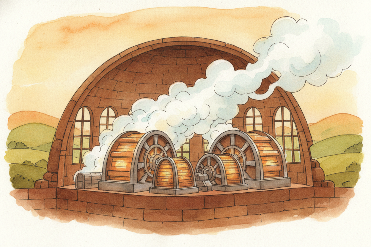 It starts at a ++power plant++, miles and miles away. Inside, giant machines called **generators** spin incredibly fast—