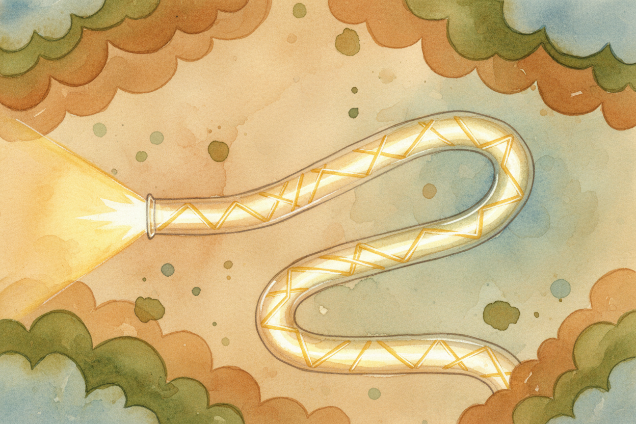 ~~Here's the trick:~~ light travels fast, but it also travels straight. Shine a flashlight across a room and the light g