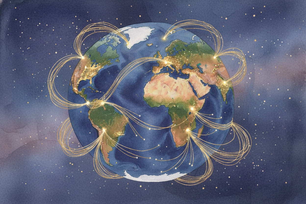 There are **over a million miles** of fiber-optic cable crisscrossing the ocean floor right now, carrying about 95% of a