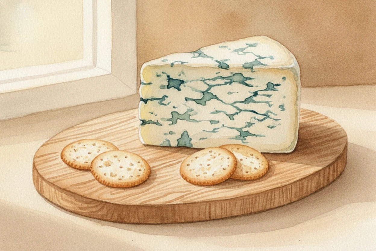 How does mold turn milk into blue cheese?